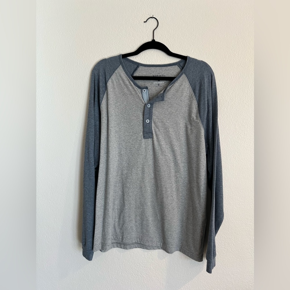 Normal Brand | Henley | Blue/Gray | XL